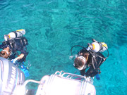 ブセナテラスの海で体験ダイビング