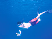 沖縄を素潜りで泳ぐ